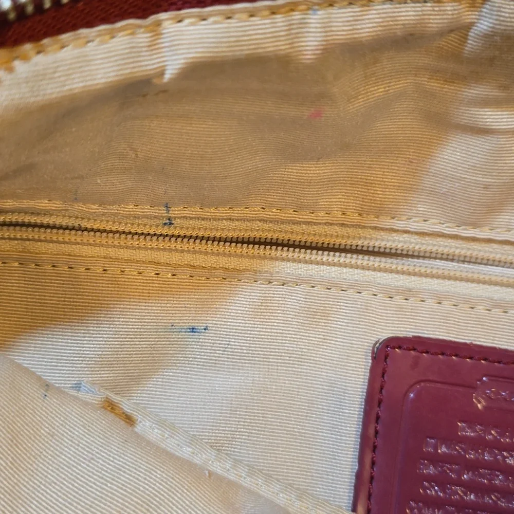 Coach Signature Stripe Tote Khaki - Picture 6 of 8